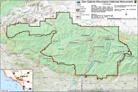The indigenous dawn of the san gabriel mountains. Scvhistory Com San Gabriels Map Of San Gabriel Mountains National Monument 10 10 2014