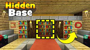 Minecraft Tutorial How To Make A Secret Library Base Hidden Base Tutorial Youtube Minecraft Tutorial Minecraft Interior Design Minecraft Houses