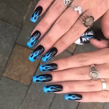 Miss Betty Rose V Instagram High On The Flames Nails Art Girl Polish Cute Makeup Flame Nail Art Long Acrylic Nails Fire Nails Stiletto nails are becoming quite the trend for those who love elaborate nail designs!