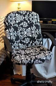 She S Crafty Recovered Office Chair Recover Office Chairs Farmhouse Office Chairs Home Diy