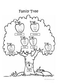 Pictures of your family (at various ages, ideally); Family Tree Coloring Page English Esl Powerpoints For Distance Learning And Physical Classrooms
