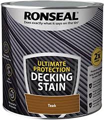 Find a product you'll love today! Ronseal Udsrt25l 2 5 Litre Ultimate Protection Decking Stain Teak Amazon Co Uk Diy Tools