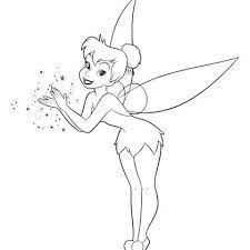 coloriage un peu de poudre magique clochette fee pompiers