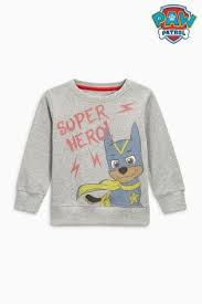 Buy Grey Paw Patrol Crew Top 3mths 6yrs From The Next Uk Online Shop In 2020 Kids Outfits Boys T Shirts Boy Jumper