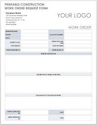 That means being able to transport. Free Construction Work Order Templates Forms Smartsheet