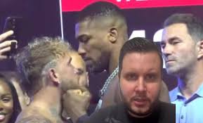 Jake Paul vs Anthony Joshua…27 libras de diferencia en el pesaje #jakepaul  #paul #anthonyjoshua #joshua #boxeo #box #boxing #knockout