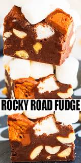 Easy Rocky Road Fudge Fudge Recipes Fun Baking Recipes Best Dessert Recipes