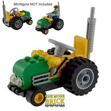 Tractor Farm City Custom Tractor In Farm Colours All Parts Lego Ebay Lego Tractor Lego Cars Lego