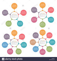 circle diagrams with five six seven and eight elements