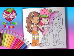Strawberry shortcake cartoon strawberry shortcake coloring pages strawberry shortcake birthday see our disclaimer strawberry shortcake and her friends plan a sleepover, but raspberry torte enter the sweet and stylish world of strawberry shortcake and her berry best friends! Strawberry Shortcake Coloring Book For Girls Strawberry And Her Friends Coloring Page Youtube
