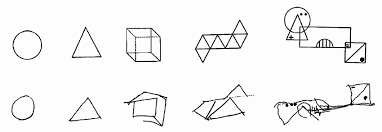 The things were nearly impossible to draw on 2d graph paper. Copying Geometric Shapes Models On Upper Row Patient S Copies On Download Scientific Diagram