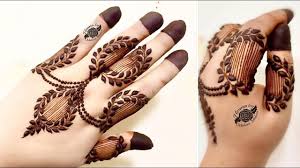 Very Pretty Mehandi Designs For Back Hands Simple Girlish Fingers Hen Mehndi Designs Henna Designs Hand Mehndi Designs For Hands