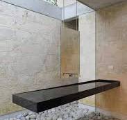 Lavabo cuarto de baño rectángulo diseño único a través de negro Natural de  mármol de piedra de granito de tazón de agua de la cuenca Toiet lavado de  Lavabo