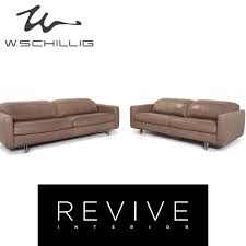 Ob für gemütliche stunden zu zweit oder einen geselligen abend mit familie oder freunden: Willi Schillig Leder Sofa Garnitur Grau Beige 1x Dreisitzer 1x Zweisitzer 15496 Ebay