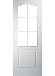 2 Panel Arch Top 6 Light Pre Glazed Grained Magnettrade White Interior Doors Internal Doors Hardwood Doors