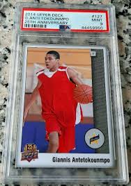 Giannis antetokounmpo rookie cards guide, top autographs. Giannis Antetokounmpo 2014 Upper Deck Star Rookie Card Rc Psa 9 Mint Mvp Hot Ebay