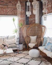 Peacock Chair Loft Inspiration Boho Living Room Tropical Living Room