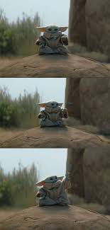 Baby Grogu And A Blue Butterfly 2 Star Wars Nerd Star Wars Memes Star Wars Books