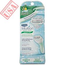Schick intuition sensitive care refill razor blades put the shave cream right on the razor! Schick Intuition Sensitive Care Razor For Women With 2 Moisturizing Razor Blade Refills With Natural Aloe