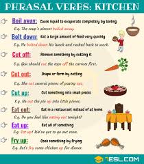 Cooking Vocabulary 16 Cooking Phrasal Verbs In English 7 E S L English Vocabulary Words Learn English Words English Phrases