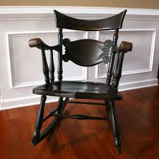 Antique Sikes Rocking Chair Walnut Brown Stain Fresh Home Etsy Rocking Chair Antique Rocking Chairs Old Rocking Chairs