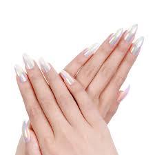 See more ideas about nails, press on nails, manicure. Amazon Com Ejiubas Press On Nails Chrome Stiletto Nail Tips Fake Nails With Nail Glue 24 Pcs 12 Sizes Beauty