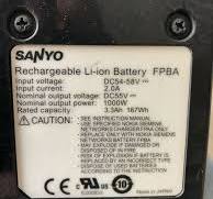 NOKIA 470141A.101 FPBA SANYO RECHARGABLE LI-ON BATTERY