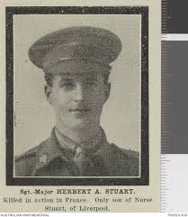 Studio portrait of 6355 Private (Pte) Herbert Arthur Stuart 3rd Battalion  of Randwick, NSW. An ...