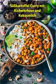 Susskartoffel Curry Mit Kichererbsen Und Kokosmilch In 2020 Kichererbsen Curry Kichererbsen Susskartoffel Curry