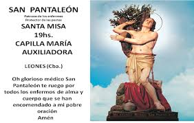 27 de julio san pantaleón fue un mártir cristiano, nacido en nicomedia, actual turquía, a finales del siglo iii. Parroquia Nuestra Senora Del Rosario Leones Cordoba Argentina 27 De Julio San Pantaleon