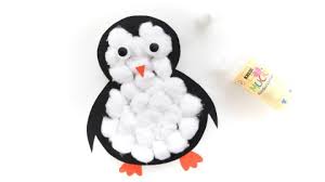 Beide stücke behalten und verschiedene motive auf dem luftballon schaffen. Flauschige Pinguine Aus Watte Basteln Famigros