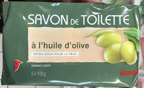 Savon De Toilette A L Huile D Olive Auchan 6 100 G