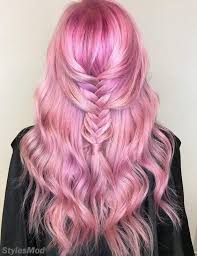 Super Cute Stylish Braids Look With Pink Hair Color Ideas Stylesmod Hair Color Pink Hair Styles Pink Hair