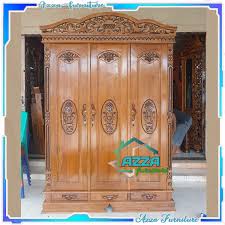 Bahan lemari dari bahan kayu olahan. Jual Lemari Kayu Jati 3 Pintu Geser Terbaru Lazada Co Id