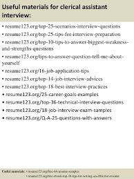 free sample resume for clerical assistant
