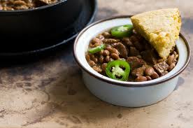 Saute beef, onion, and pepper. Peppery Pinto Beans With Sausage Homesick Texan