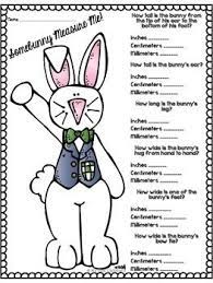 Looks like the easter bunny has left some colorful treats for a special student! Bunny Measurement Fun Grades 3 5 No Prep For Easter Spring Measurement Fun Measurement Activities Third Grade Math