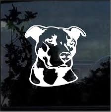 Unique Pitbull Head Window Decal Sticker Check It Out Here Https Customstickershop Us Shop Pitbull Head Vinyl Window Decals Window Decals Decals Stickers