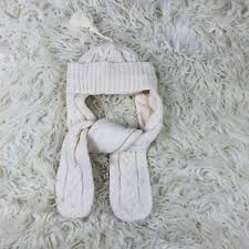 Details About Jacadi Paris Cream Knit Hat Winter Baby 41 1 Mon