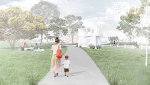 Sydenham Green Amenities Sam Crawford Architects White Amenities Building Green Architect Sydney Airport