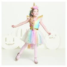 girls deluxe rainbow unicorn costume 25 target hyde and