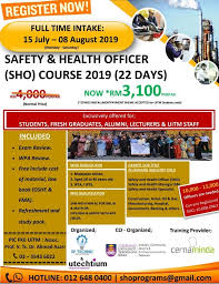 Safety officers are also known as occupational health and safety officers or security officers. Kursus Safety And Health Officer 2019 Xp Technic Solution