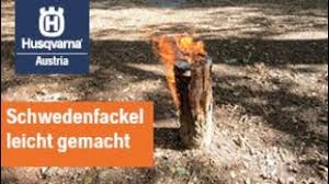 Canadian candle), the torch is a unique campfire technique because it uses just a single log as fuel that, when prepared properly, can sustain heat for two to four hours. Schwedenfackel Leicht Gemacht Youtube