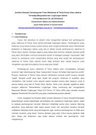 Sebagai khalifah di bumi allah, kita patut memainkan peranan yang besar dalam melestarikan alam sekitar, bumi allah yang dipinjamkan kepada umatnya yang telah segala aspek tubuh manusia termasuk kesihatan dan penyakit manusia mempunyai kaitan dengan faktor dalam alam sekitar. Pdf Analisis Dampak Pembangunan Pulau Reklamasi Di Teluk Pantai Utara Jakarta