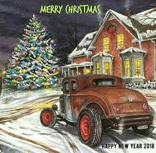 Pin By Stephen Carter On Artwork Hot Rods Cool Car Drawings Christmas Truck Christmas Pictures