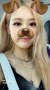 Snapchat is fun, silly, crazy and a bit complicated. Roseanne Park Rose In Snapchat S Dog Filter Selebriti Gadis Korea Selebritas