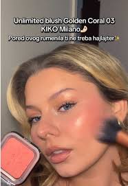 KIKO Milano Unlimited Blush Golden Coral 03 #kikomilano #kiko  #kikounlimitedblush #perfectblush #blush #glowyblush @KIKO Milano