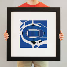 wallace wade stadium map art