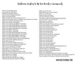 As parents, we all develop rituals and traditions that punctuate our lives with our kids. 65 Interview Questions For Kids To Ask Their Parents Or Grandparents