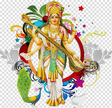 Goddess saraswati's worship is of high importance among all the navratri festivities, which lasts for three days. Vasant Panchami Basant Panchami Saraswati Puja Indian Musical Instruments Transparent Background Png Clipart Hiclipart